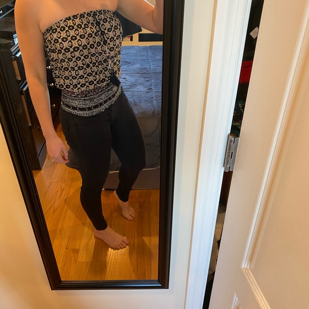 Strapless Express Pattern Top